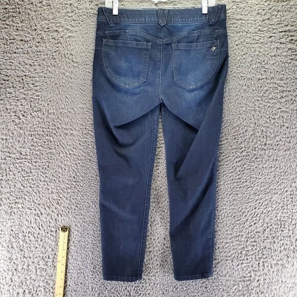 Democracy Jeans Womens 8 Blue Ab Solution Mid-Rise Skinny Stretch Denim - Picture 8 of 9